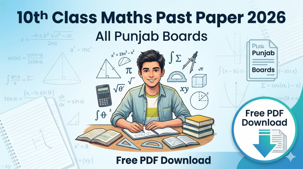 10th Class Maths Past Paper 2026 – All Punjab Boards Free PDF Download