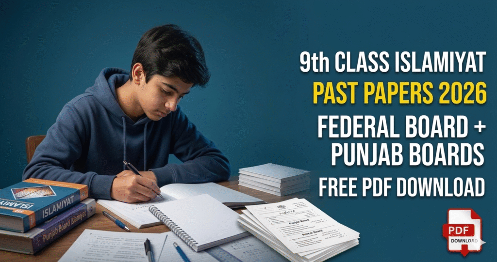 9th Class Islamiyat Past Papers 2026 – All Punjab Boards & Federal Board PDF Download