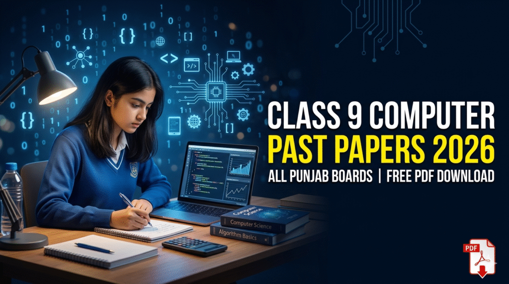 Class 9 Computer Past Papers 2026 – All Punjab Boards Free PDF Download