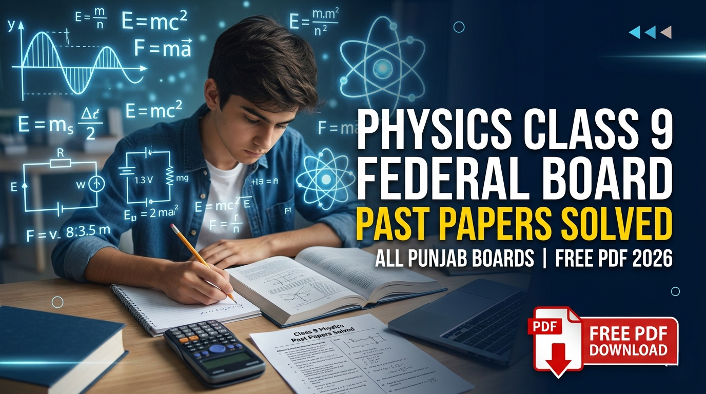 Physics Class 9 Federal Board Past Papers Solved – Free PDF